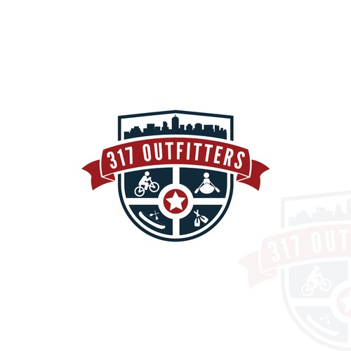 Crest Logo design for 317 OUTFITTERS