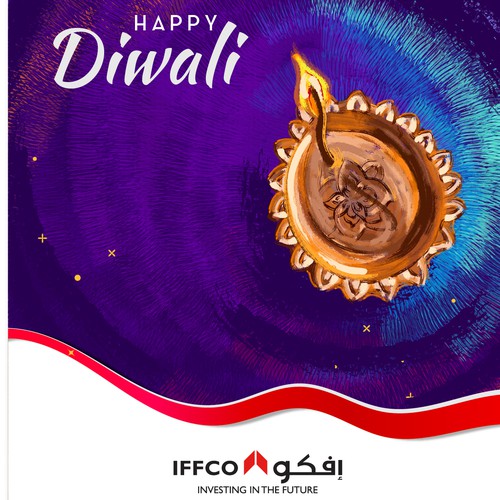 E-greeting card for Diwali festival 