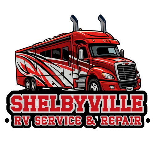 SHELBYVILLE RV SERVICE & REPAIR || LOGO DESIGN