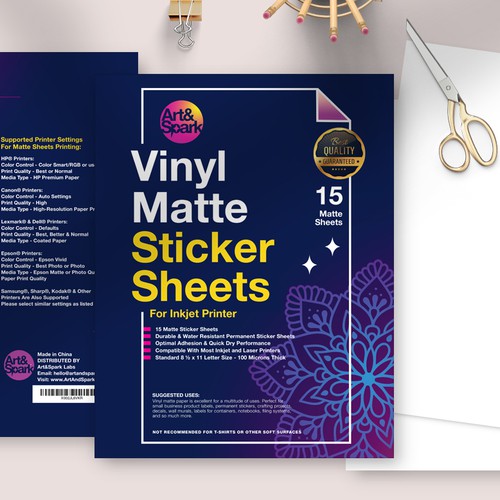 Design for Sticker Sheet Pack