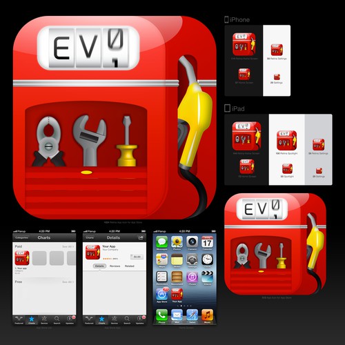 Design the new App Icon for Fuel Log Evo