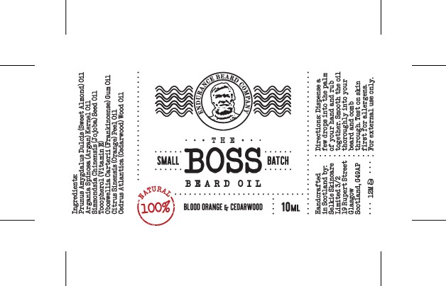Create a vintage beard oil label design