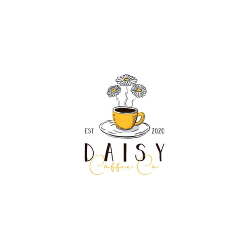 Romantic logo for coffee shop
