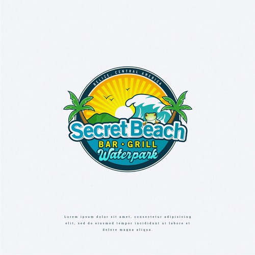 Logo for a Beach Waterpark