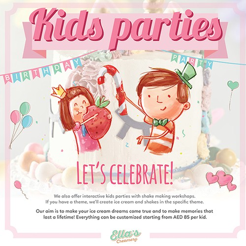 Ice Cream Menu Design 