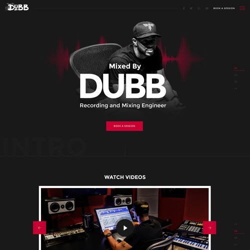 Web design for Mixed by DUBB