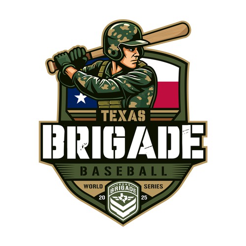 Texas Brigade Baseball World Series 2025 T-Shirt design
