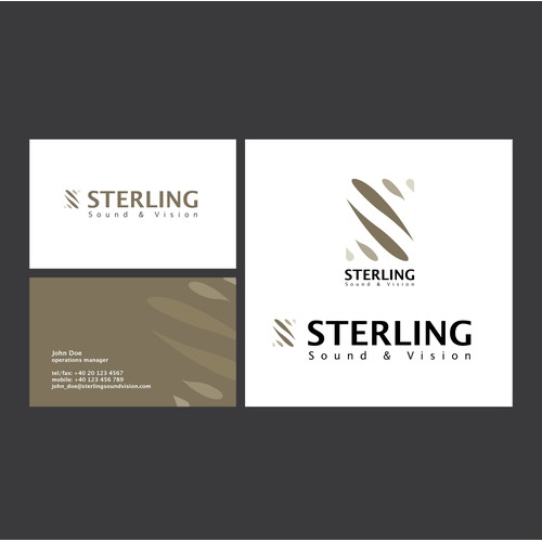 Logo and business card concept for Sterling.