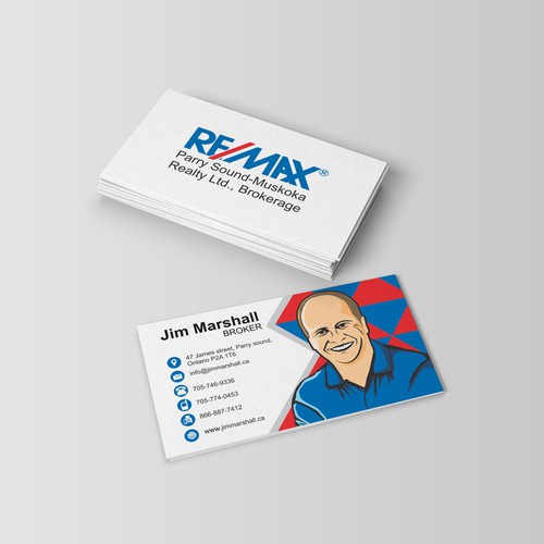Illustrative picture style business card 