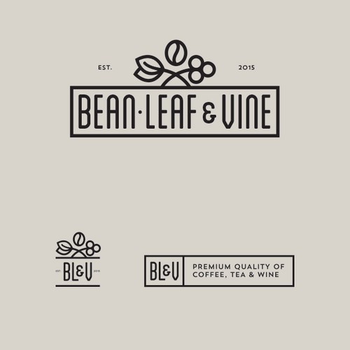 Logo for premium coffee tea and wine