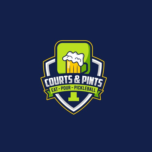 Courts & Pints Logo