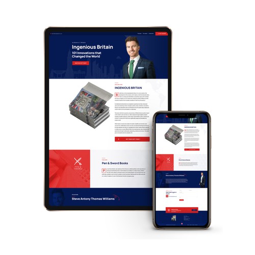 Ingenious Britain – Author Website Design