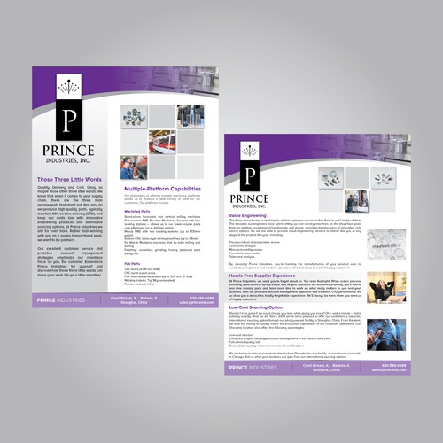 Prince Industries Flyer