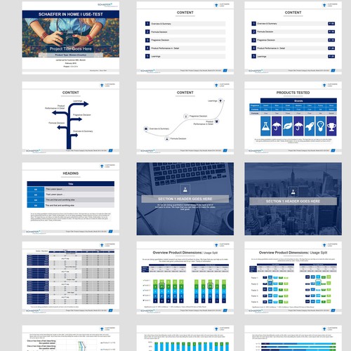 CI-Elements and Charts for Powerpoint Template