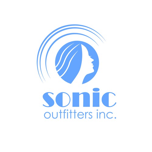 Create a Sonic Maiden logo for Sonic Outfitters Inc