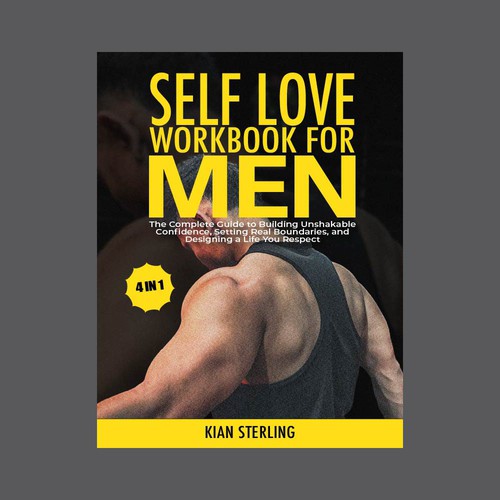 Book Cover Concept for book titled Self Love Workbook for Men