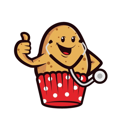 A cute design logo for a Dr. Muffin