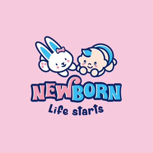 Cute logo for baby products