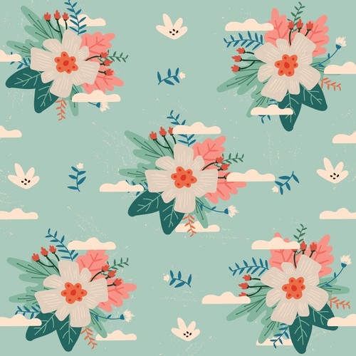 Dayspring Floral Pattern