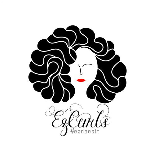 EzCurls brand logo