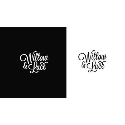 Elegant logo for willow & lace