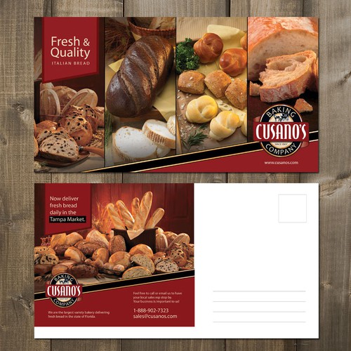 Mailing Postcard to Attract New Customers- Bread Manufacturer & Distributor