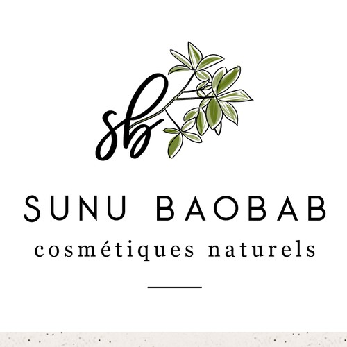 Concept de logo pour Sunu Baobab, cosmétiques naturels