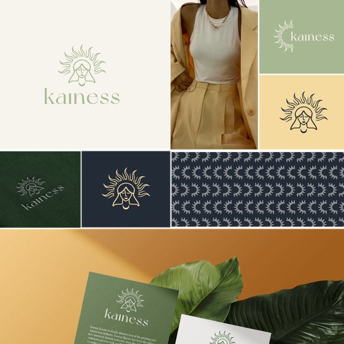 "kainess" logo design 