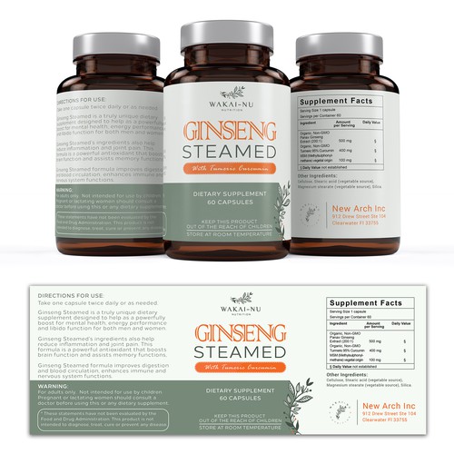 Supplement Label Design