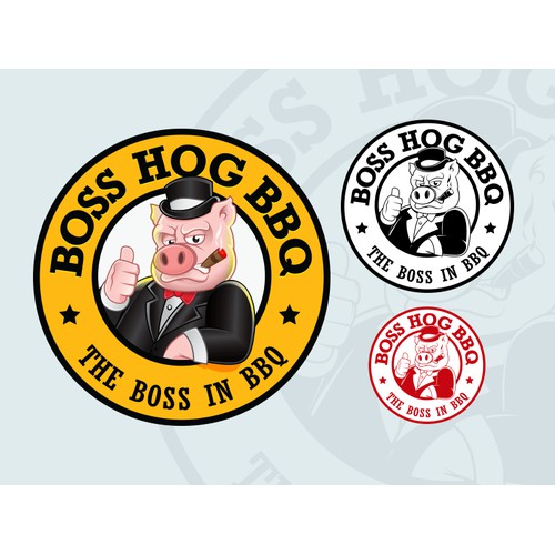 Boss Hog BBQ logo design