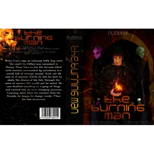 Create an eye catching proffessional cover for a modern day sci-fi/fantasy book!