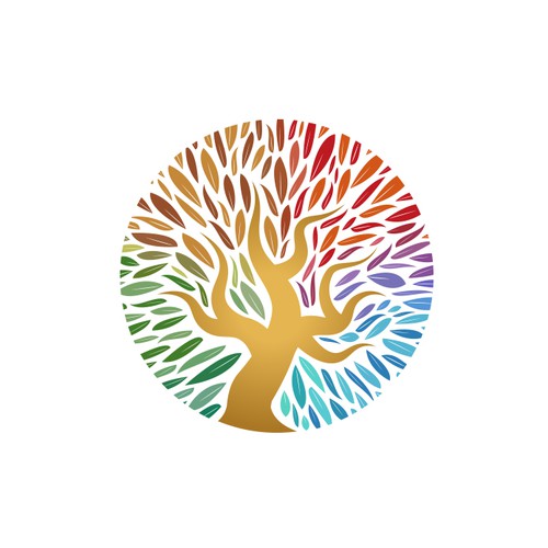 Tree logo representing the four seasons