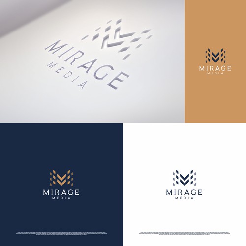 Monochrome M logo for Mirage Media
