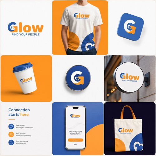 A logo and Branding Design for an AI super connector