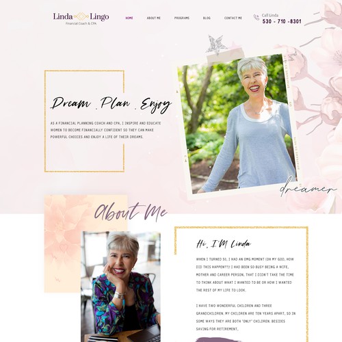 Financial Planning with Flair needs a website revamp