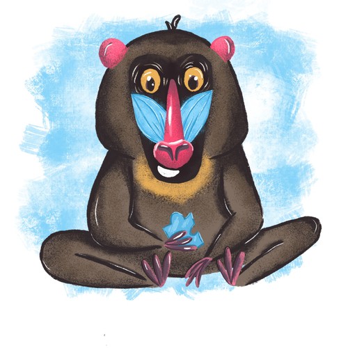 monkey charaster design mascot