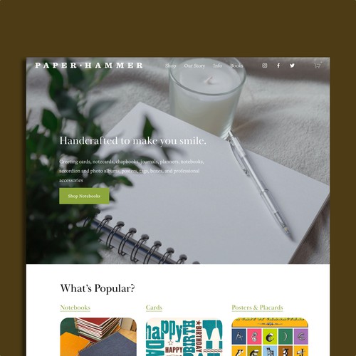 Paper Hammer Website Design