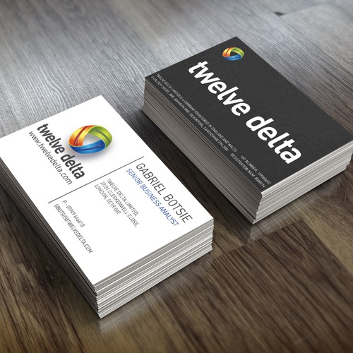 New business card for twelve delta