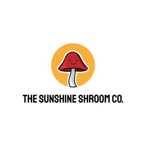 Bold playful logo for Mushroom Company