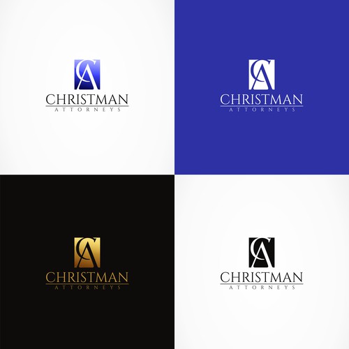 Classic sophisticated logo design for Chritman Attorneys