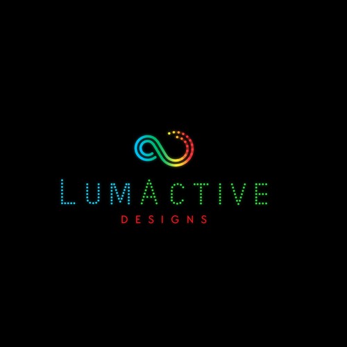 Light up clothing company logo