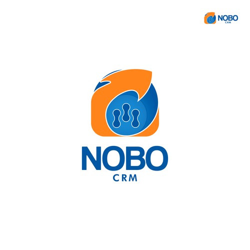 A concept logo for NOBO CRM