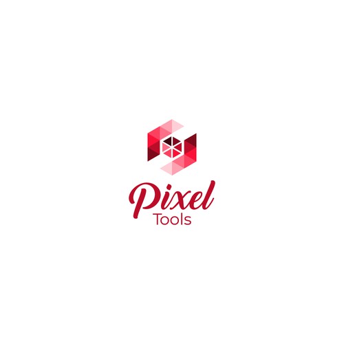 logo design concept for pixel tools