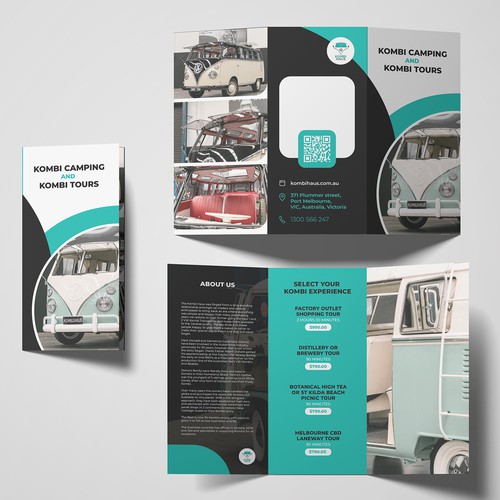 Brochure for Kombi camping and tours