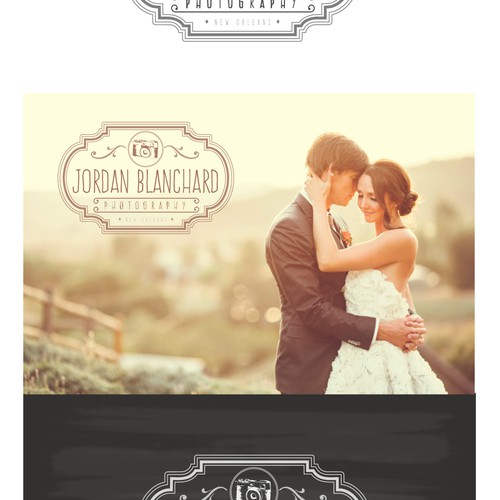 Create a clean artsy logo for a New Orleans wedding photographer!
