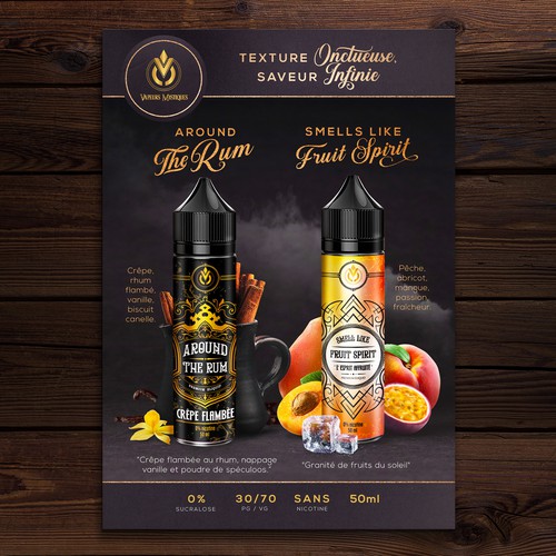 High-Class flyer for Vaping e-liquids