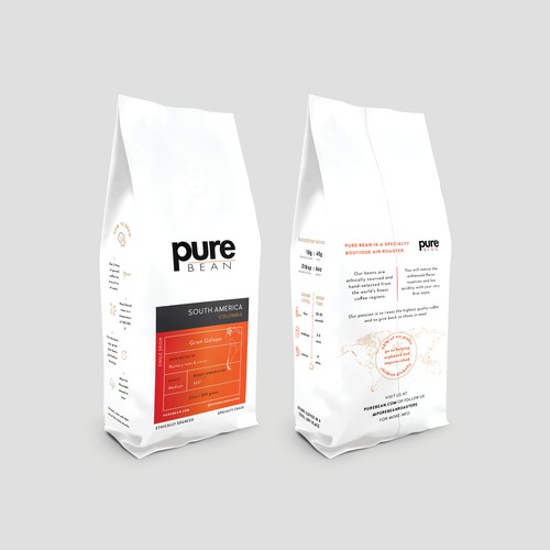 Coffee packaging design concept 