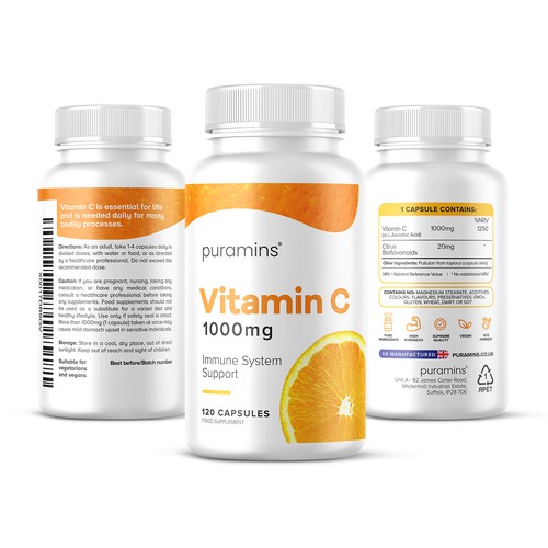 Fresh Vitamin C Supplement Design