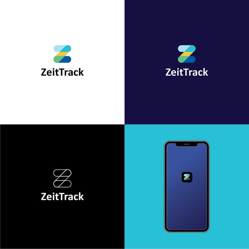 Logo concept for ZeitTrack
