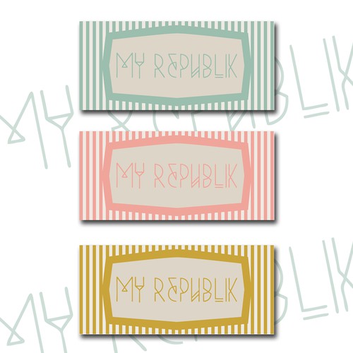 My Republik clothing label design